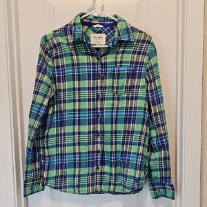 Womens Flannel Button Down Shirt